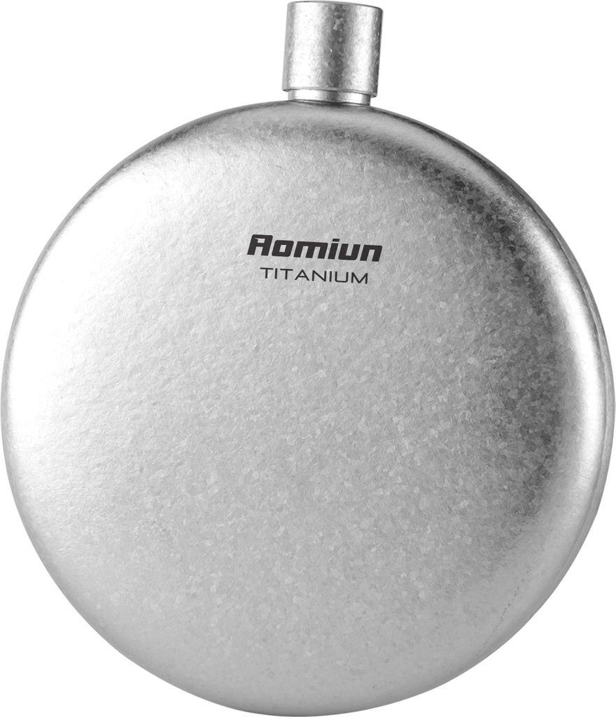 Titan-Flachmann, Titan-Weinflachmann, 180 ml, Whisky-Flachmann fuer Maenner, leichte Camping-Flachmann, Titan-Flasche