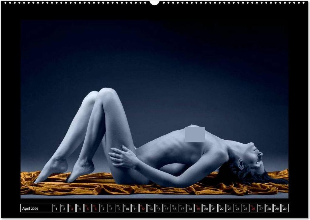 L ́heure bleu - Die blaue Stunde (Wandkalender 2026 DIN A2 quer), CALVENDO Monatskalender