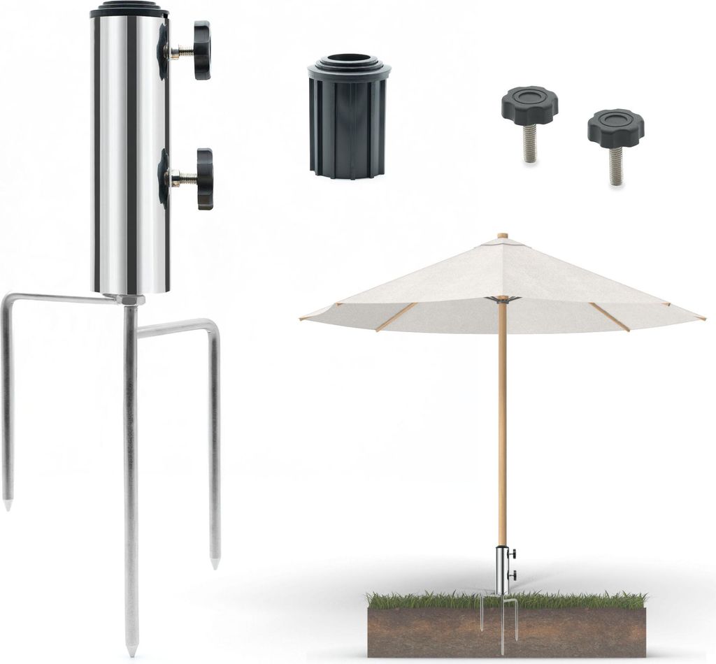 osoltus Rasendorn Sonnenschirm Edelstahl Rasendorn mit 2 Produktbild 