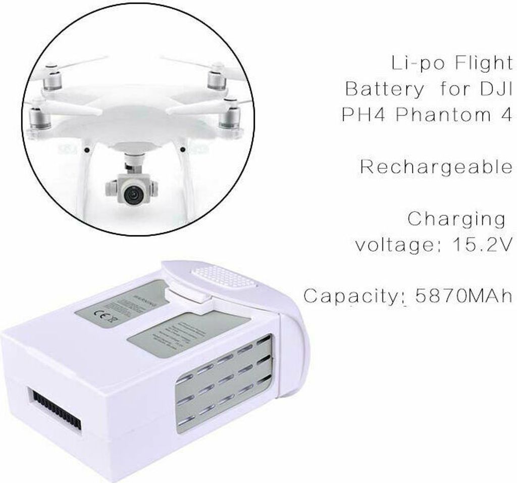 15.2V 5870mAh Ersatz Batterie Akku Für DJI Phantom 4