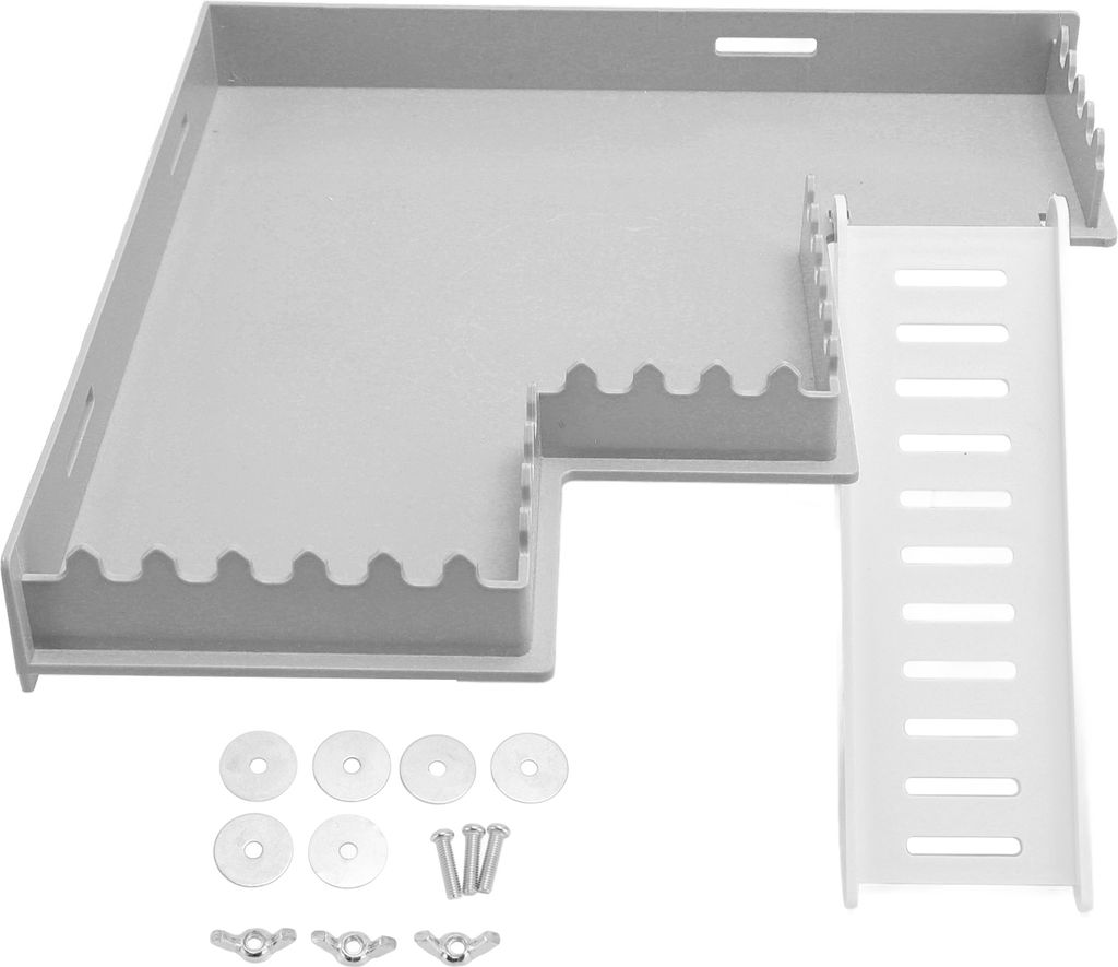 Hamster Käfig Plattform sicheres Bewegungsspielzeug Kunststoff Kleintierkäfig Standplattform mit Leiter für Meerschweinchen M Typ
