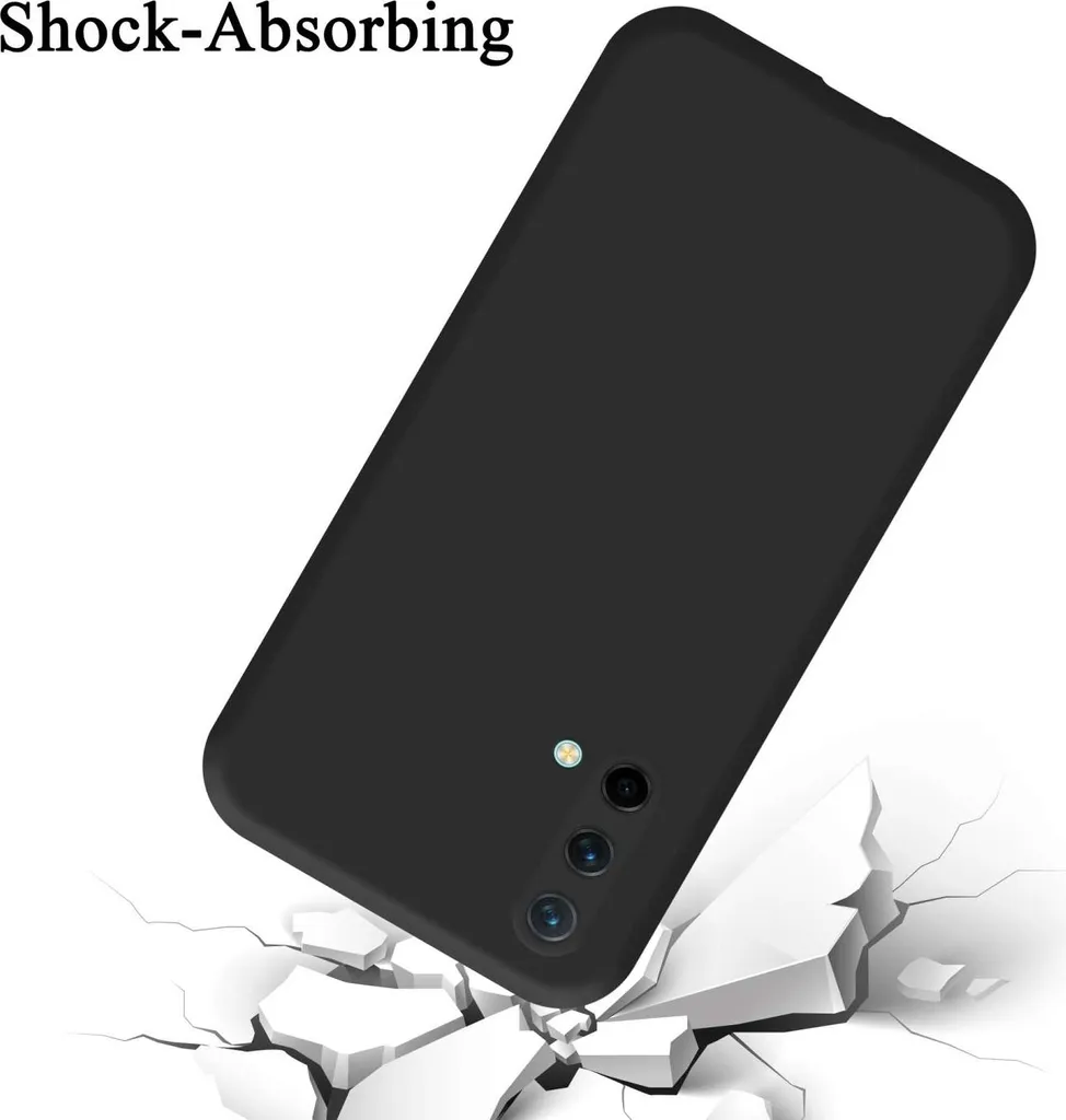 2x Custodia Morbida In Silicone Per OnePlus Nord CE 5G - Cover Ultra Sottile Antiurto TPU Nero - 4