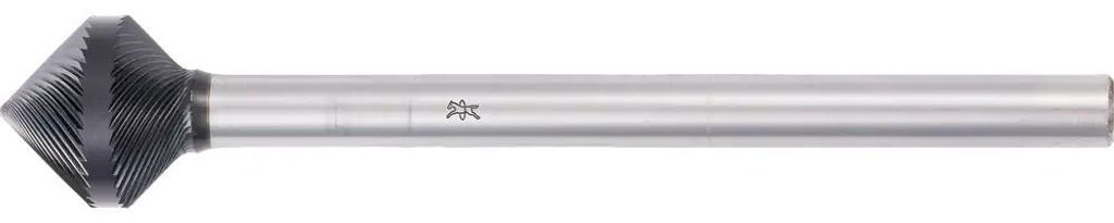 PFERD TOOLS Hartmetall Hochleistungsfrässtift KSK-WKN Ø 16x15mm Schaft-Ø 6x75mm Z5 HICOAT besch. Spezialform Anfas-/Entgratarbeiten Robotereinsatz