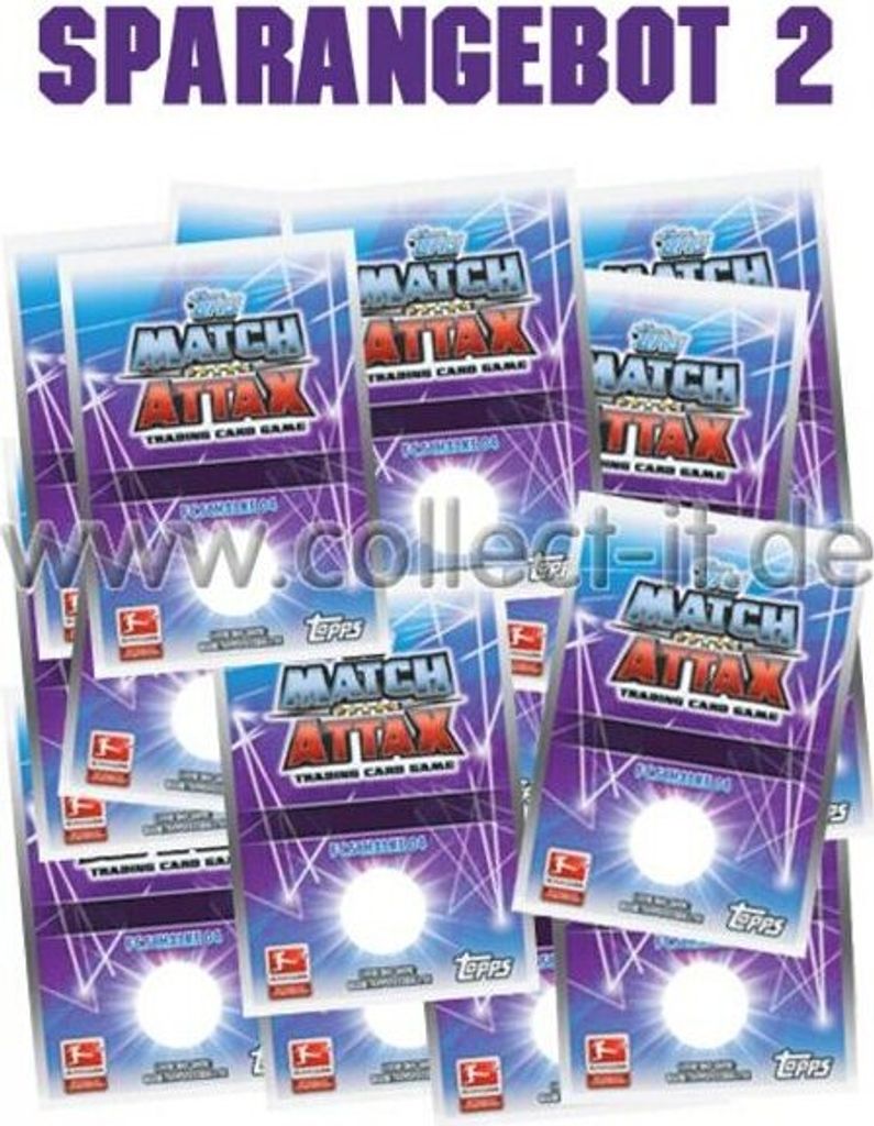 Match Attax - Spar 2 - Saison 15/16 - 100 verschiedene Base-Karten