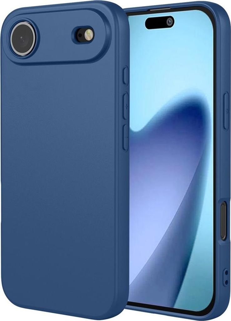 Hülle für Apple iPhone Air - Phonesta Soft Silk Silikon Back Cover - Dunkelblau