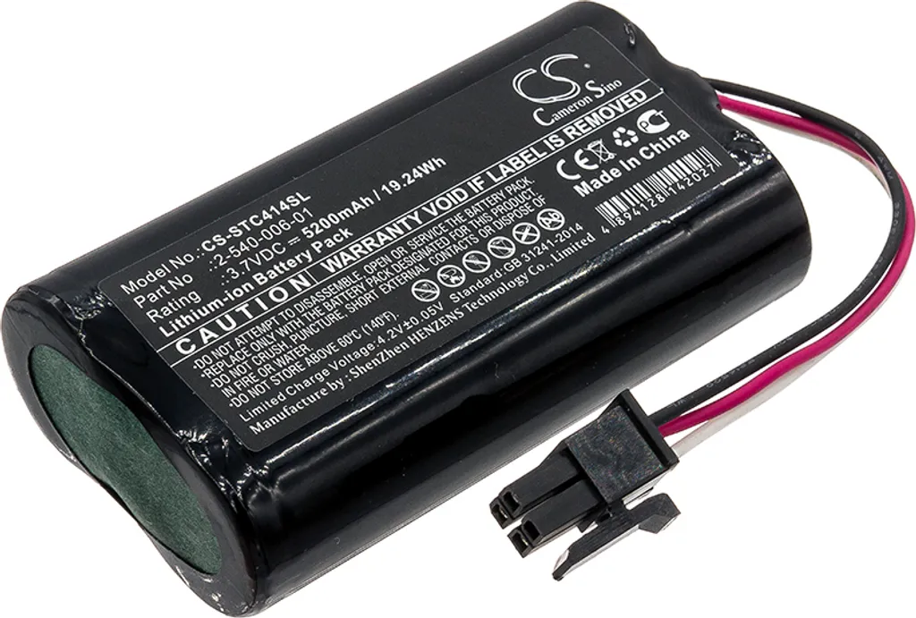 TECHTEK Batteria compatibile con [Soundcast] MLD414, Outcast Melody sostituisce 2-540-006-01