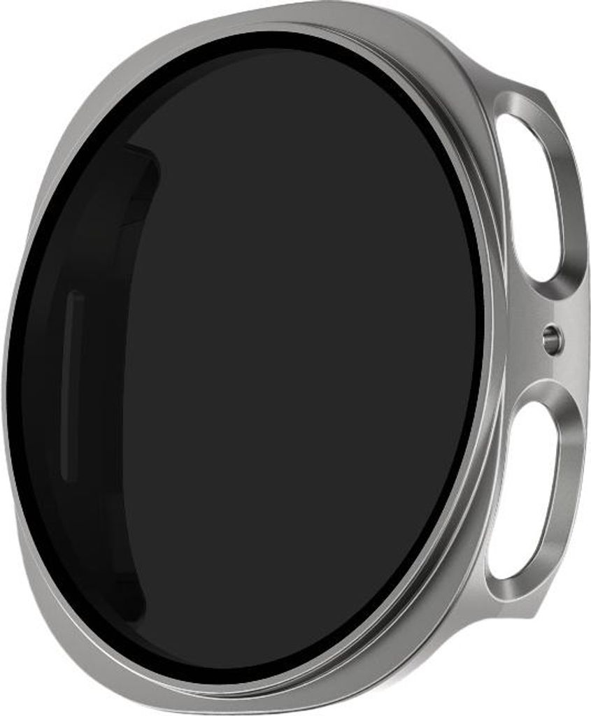 INF 46CLASSIC Schutzgehäuse für Samsung Watch8 aus PC in Dunkelgrau für Alltag Grau L
