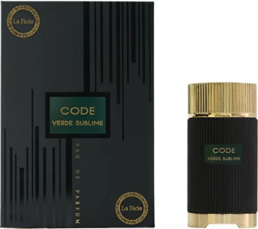 Eau de Parfum Code Verde Sublime Idéal pour le Bureau et Soirées 100ml