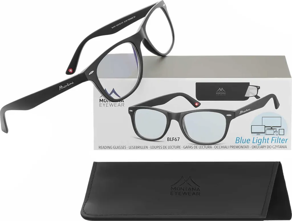 Occhiali di livello zero con filtro per computer, forza 0, con rivestimento antiriflesso BLFBOX83D