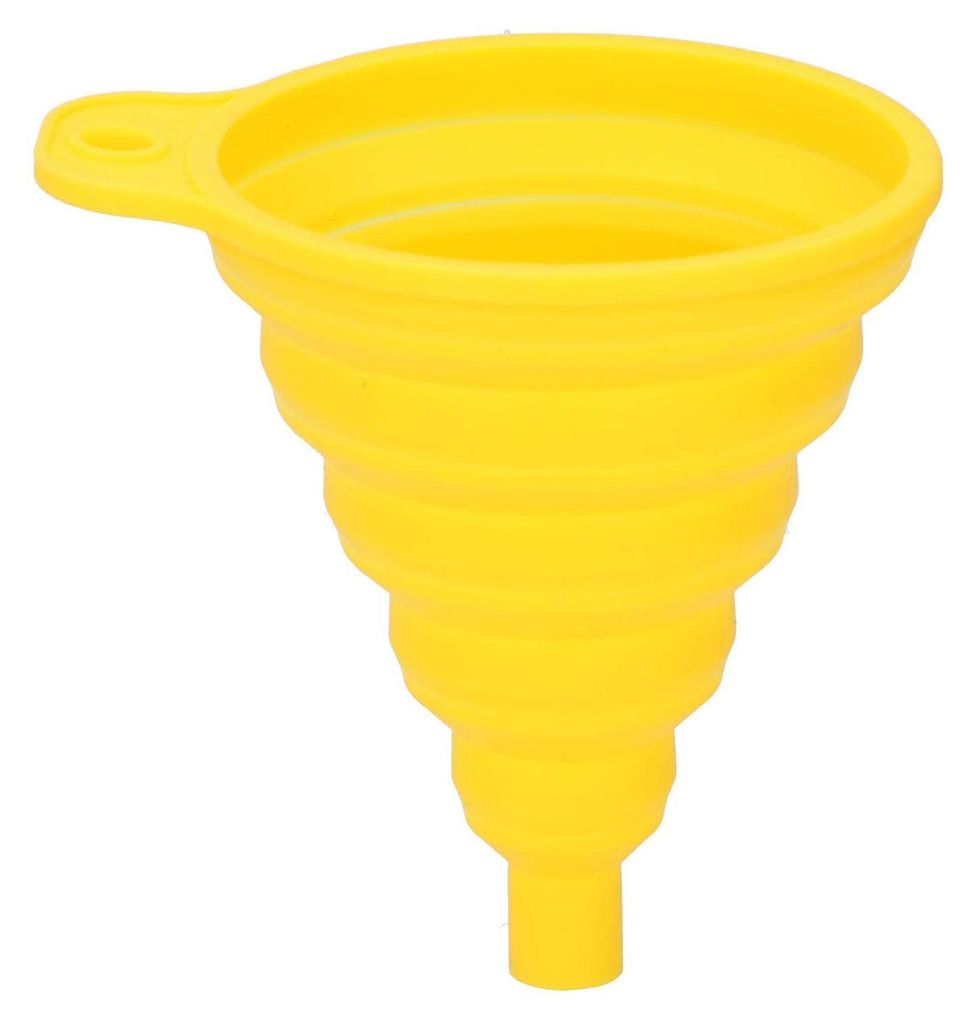 Entonnoir Pliant Voiture Dunlop Pliable, Compact, Jaune, Image du produit 