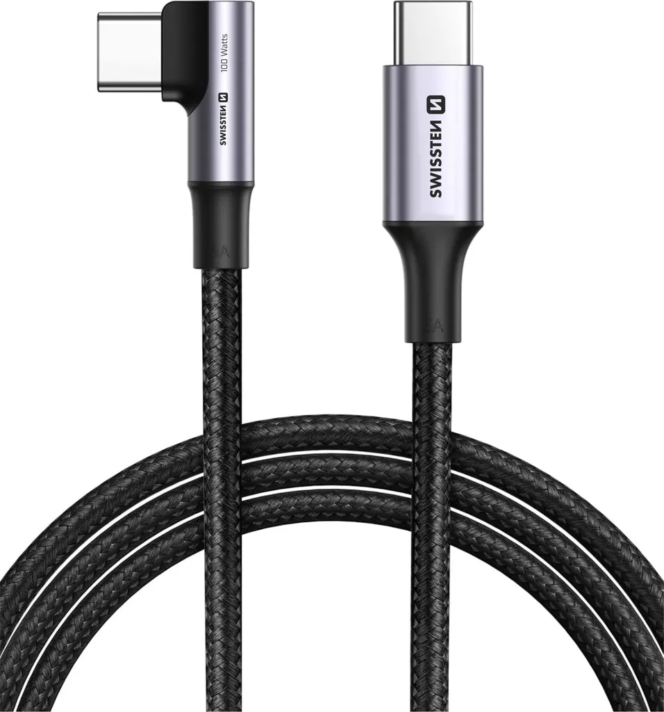 Cavo Dati Swissten 100W 2 Metri USB-C | Ideale per Smart Working