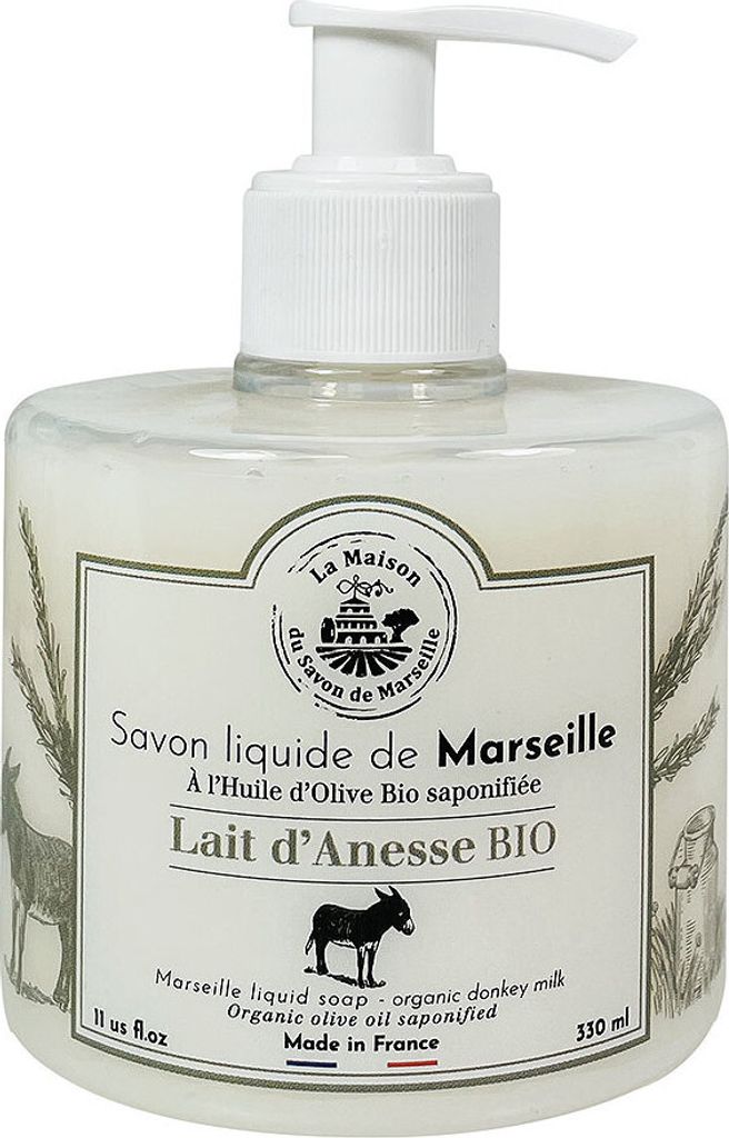 Flüssige Marseille-Seife 330 ml - Eselsmilch Produktbild 