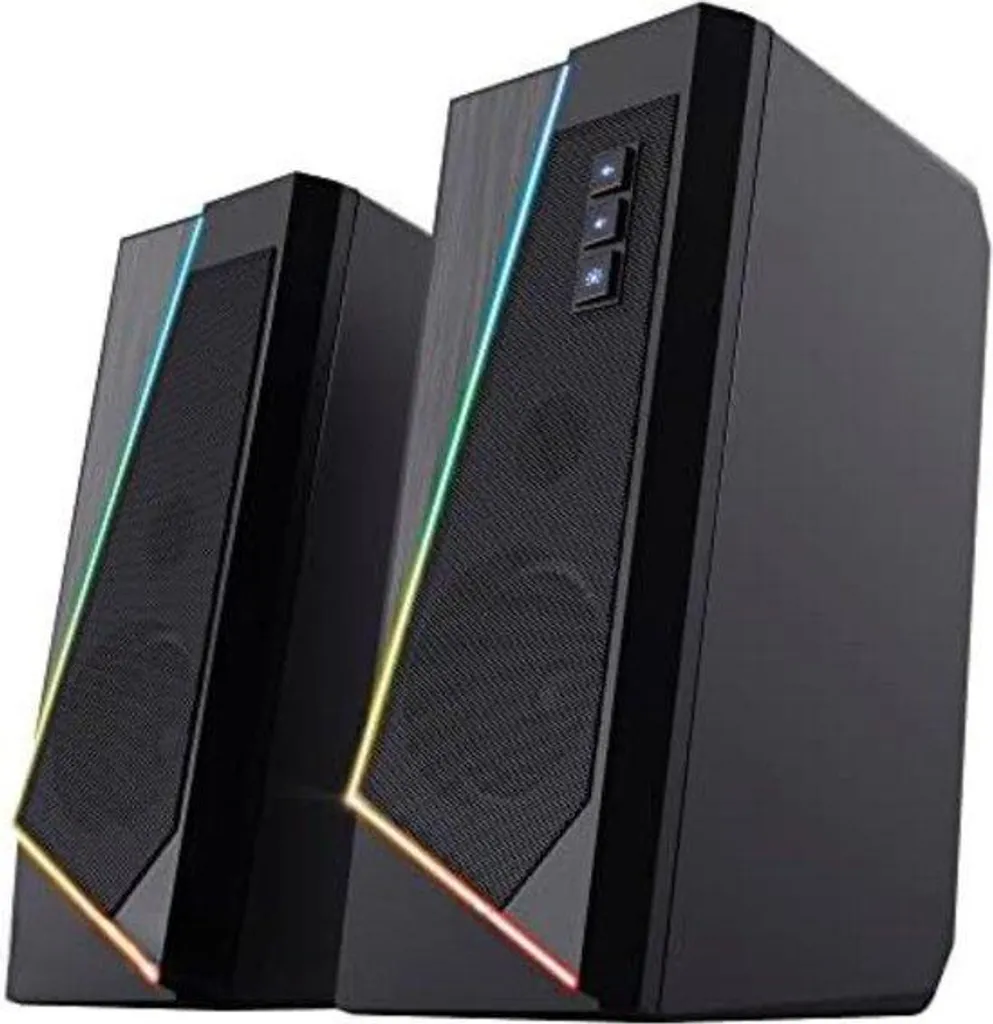 Enceintes PC gaming compactes : Haut-parleurs USB stéréo noirs G-10