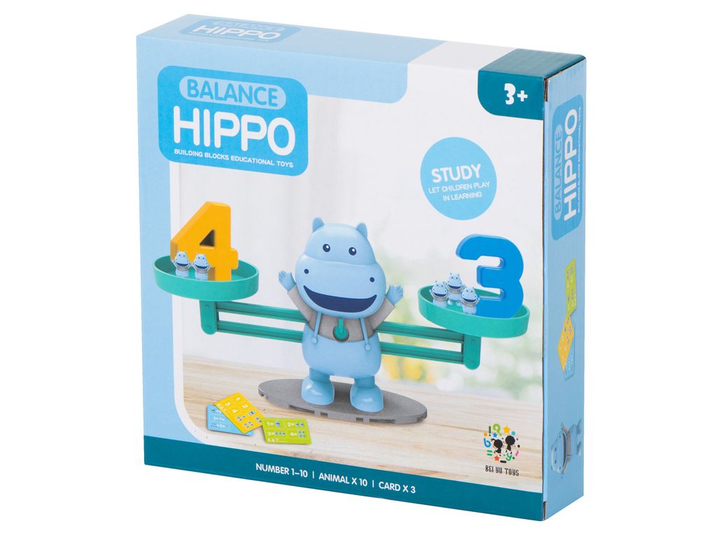 Aga Bildungswaage mit Zahlen Hippo Produktbild 