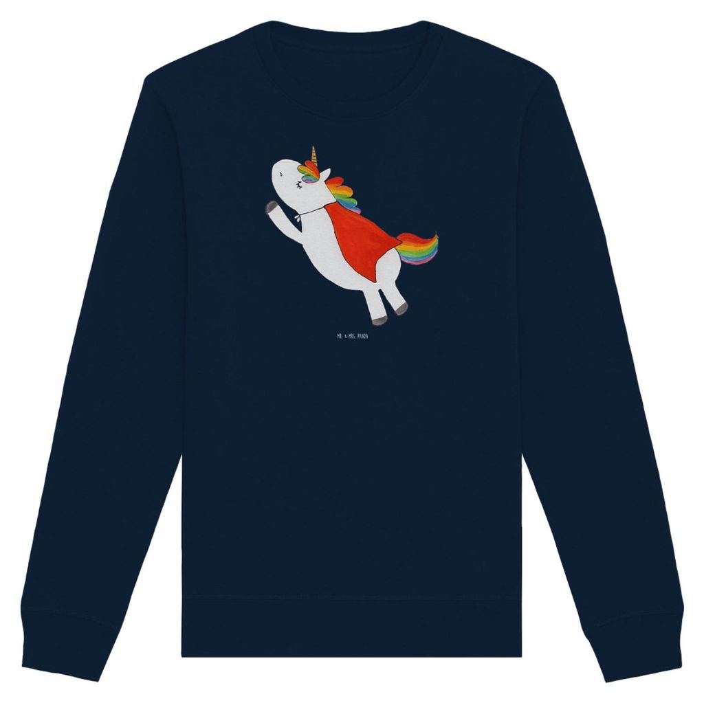 Mr. & Mrs. Panda Baumwoll Pullover Einhorn Geburtstag Größe XXL - French Navy - Geschenk, Unicorn, Einhörner, Sweatshirt, Superheld, Geburtstags...