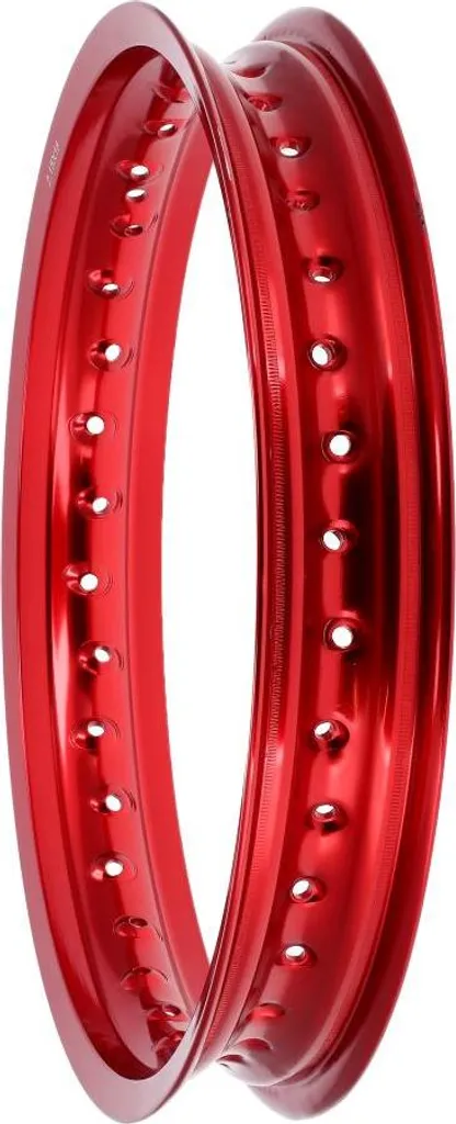 Jante MZ 2.15x16 rouge anodisée en alliage léger renforcé pour ETZ 301