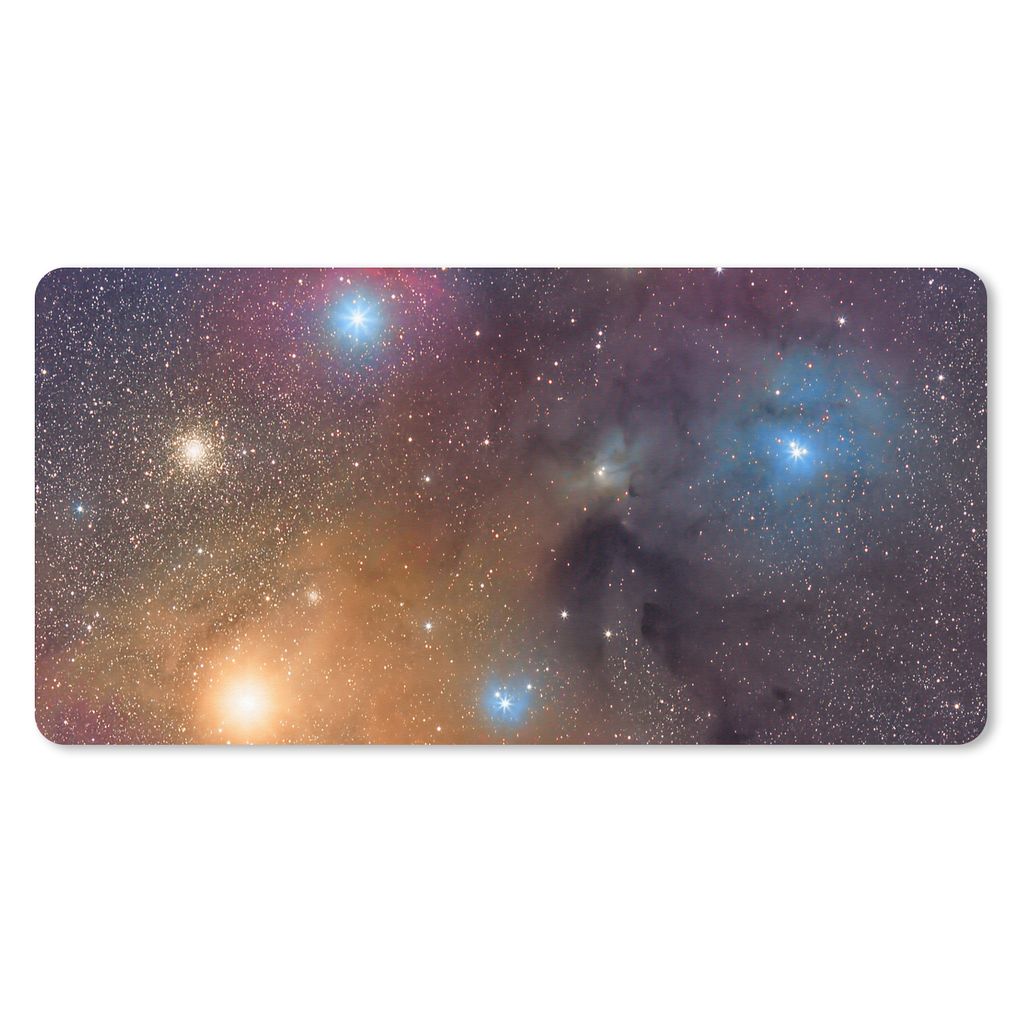 MuchoWow Schreibtischunterlage Universum - Sterne - Farben - Jungen - Mädchen - Kinder 80x40 cm - XXL Mauspad - Gaming Mauspad