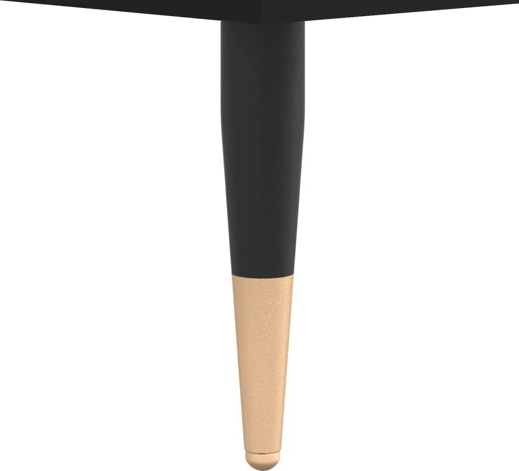 Tavolino Basso Nero 90cm - Coffee Table Moderno con Vano Interno - 8