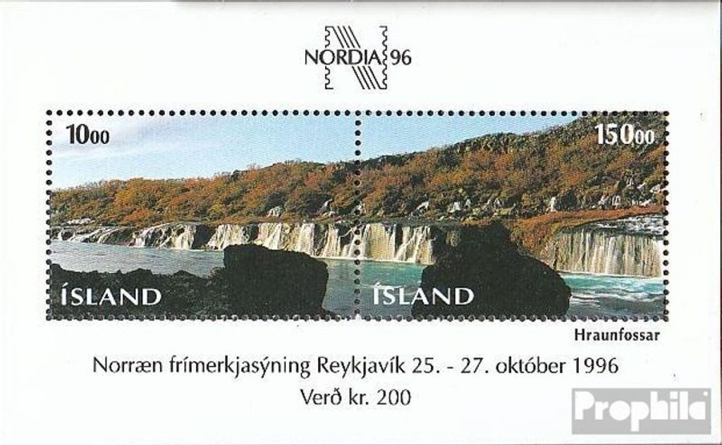 Briefmarken Island 1995 Mi Block18 (kompl.Ausg.) postfrisch Briefmarkenausstellung