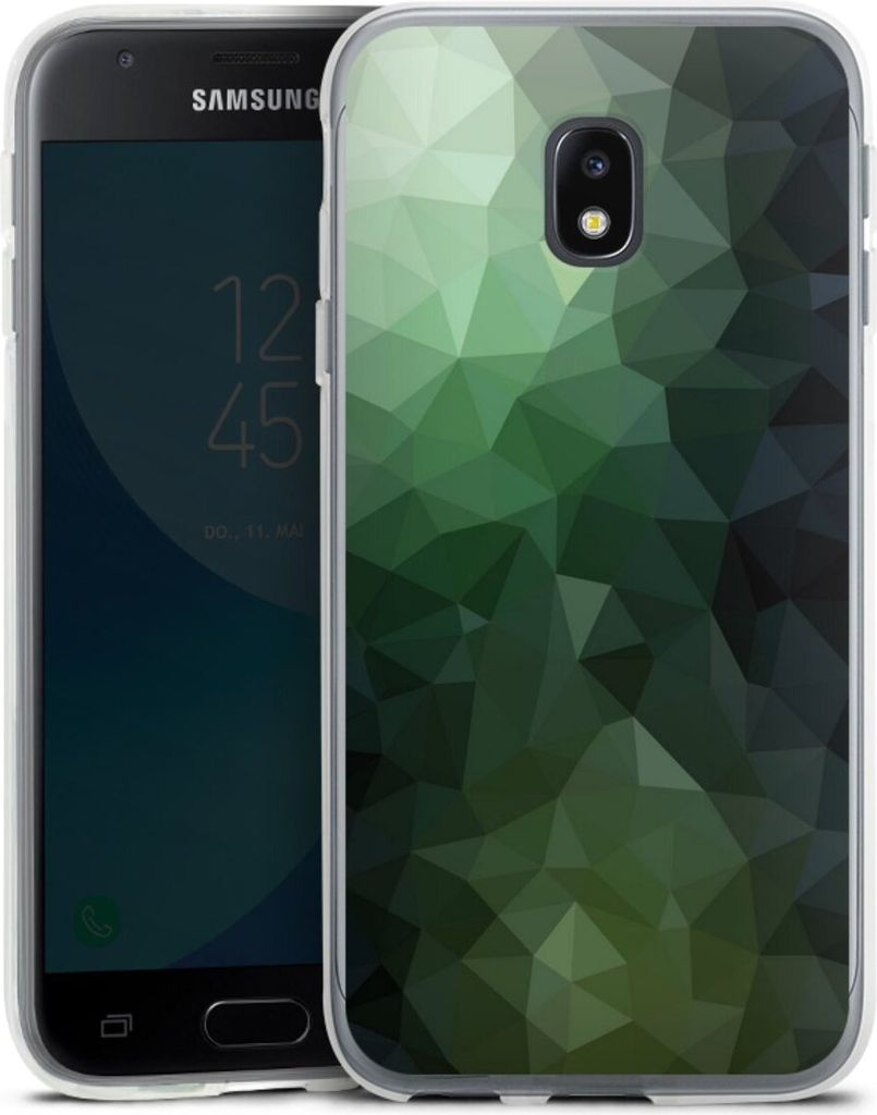DeinDesign Handyhülle für Samsung Galaxy J3 (2017) Silikon Hülle Case Smartphone Schutzhülle Geometric Mosaik Tarnmuster