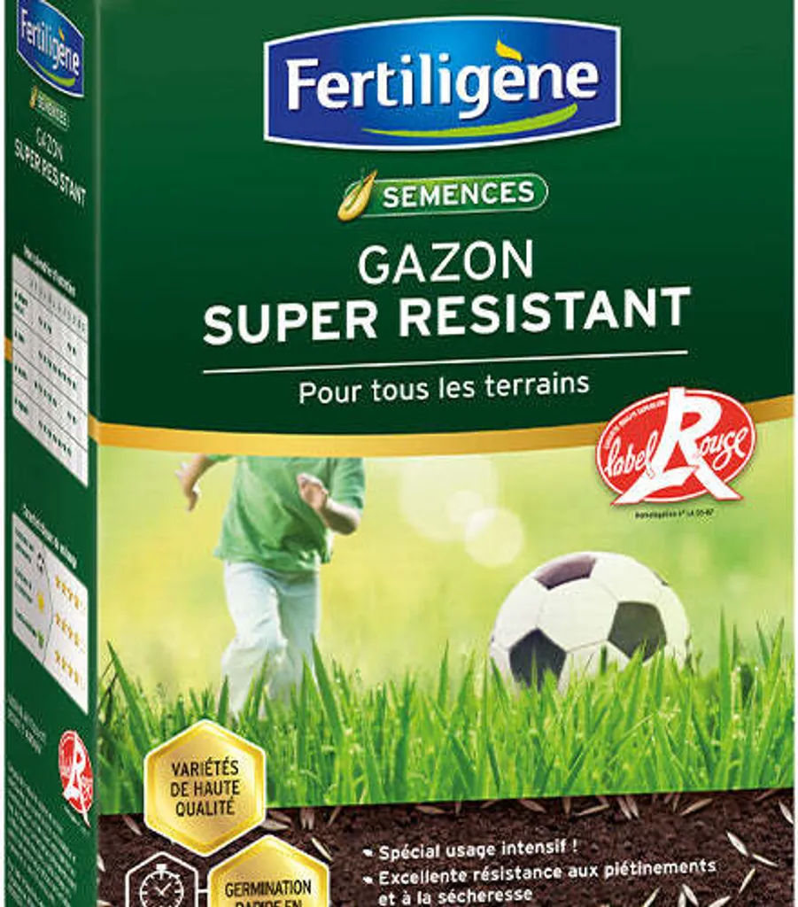 Gazon Résistant Label Rouge Haute Résistance - Semences Qualité E 10kg
