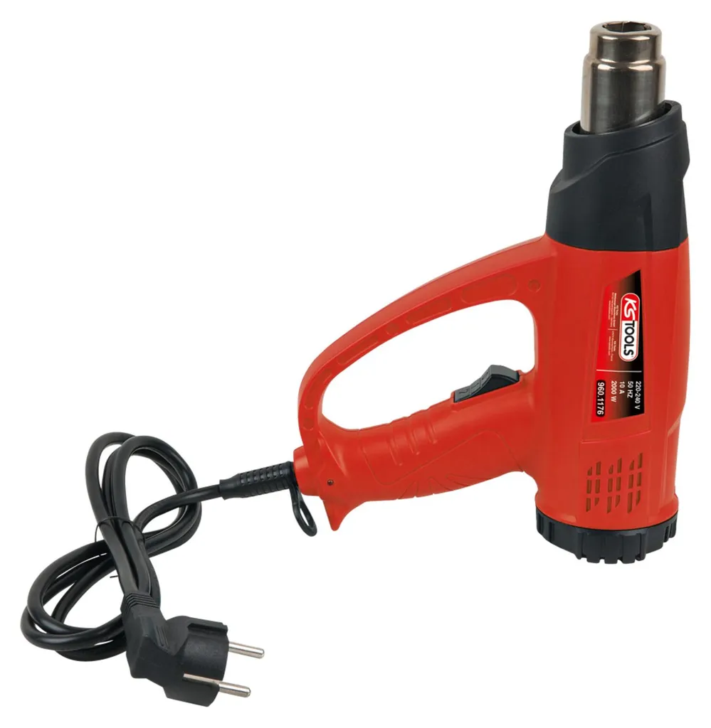 KS Tools Pistolet à air chaud numérique 2000W avec écran LCD - 500.8030