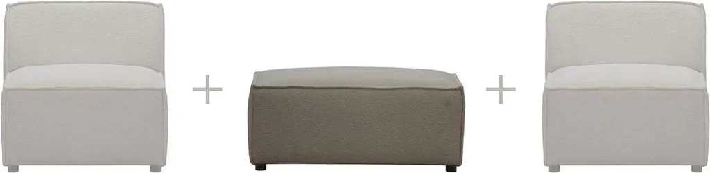 Grand pouf géant Teddy latte pour un salon cocooning et design - Mojo