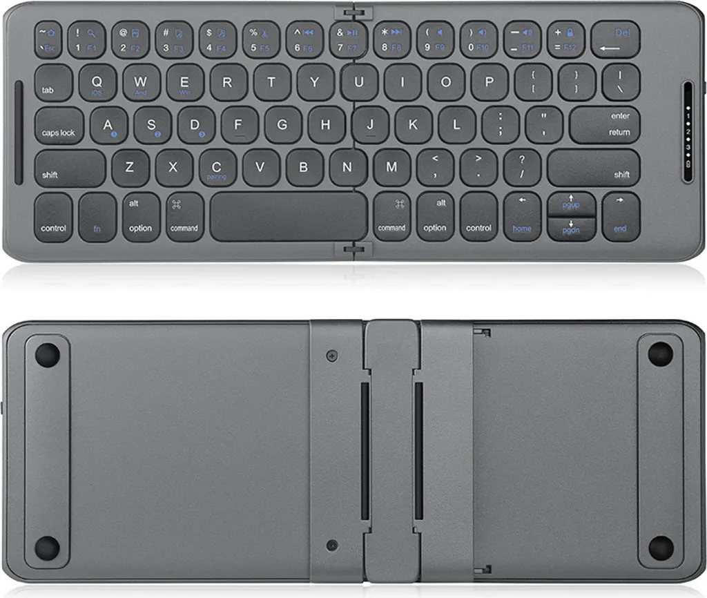 INF Clavier Bluetooth Pliable AZERTY pour Tablette et Smartphone - Noir