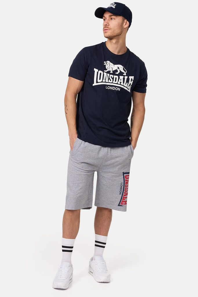 Lonsdale Herren T-Shirt, Logo, blau, XX-Large