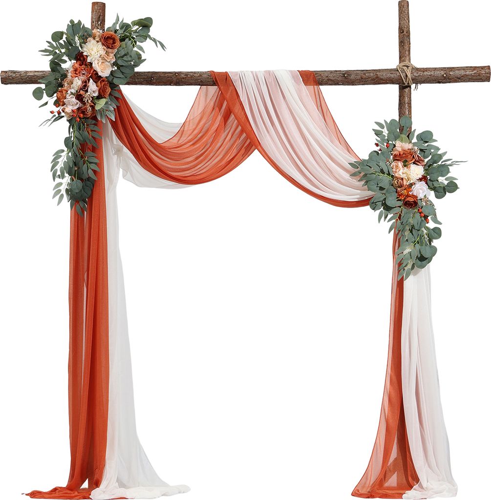 Set di fiori per arco nuziale VEVOR, fiori arancioni, per Immagine del prodotto 