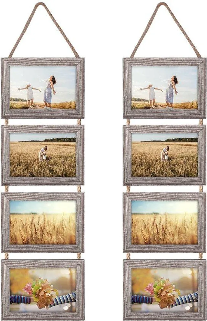 Cadre photo multiple 8 vues pour décorer sans percer de nombreux trous