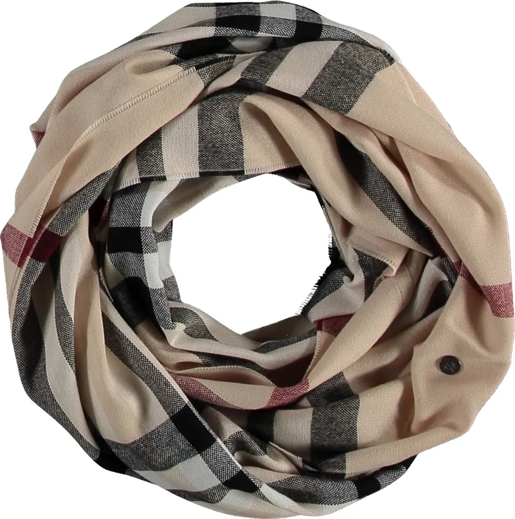 FRAAS sciarpa Acrylic Snood- The FRAAS Plaid Beige