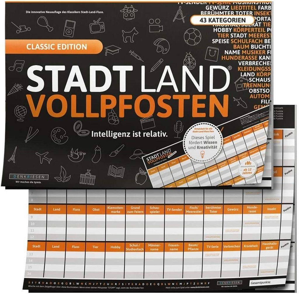 Stadt Land Vollpfosten - Edizione classica Immagine del prodotto 