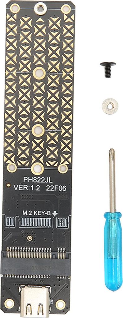 M.2 zu USB Adapter NGFF M.2 Bkey SATA Festplatte SSD zu USB3.2 Typ C 10G Adapter Karte Unterstützung 2230 2242 2260 2280 Größe SSD