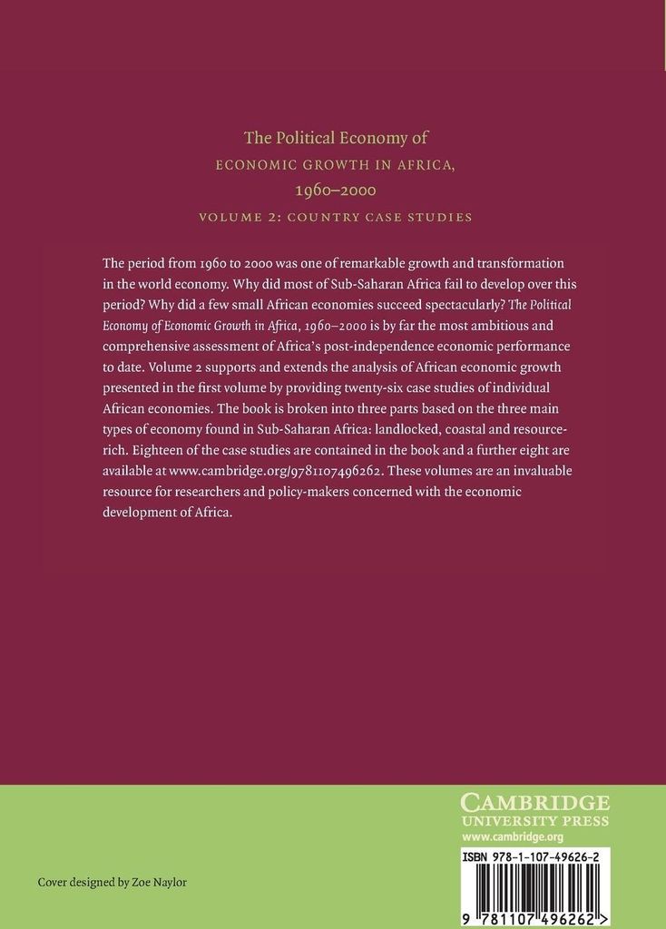 The Political Economy of Economic Growth in Africa, 1960-2000