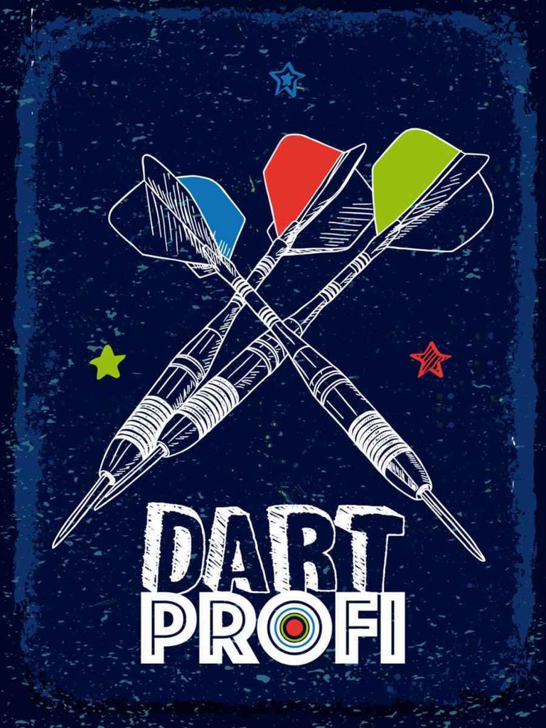 vianmo Holzschild 40x30 cm Dart Profi Dartpfeile Sport Hobby