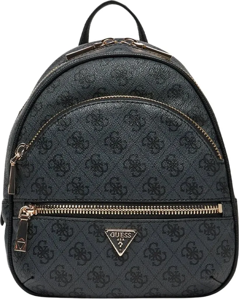 Sac à dos Guess Manhattan Coal Logo Latte : l'élégance urbaine chic