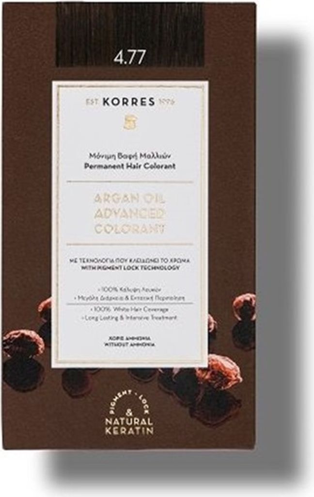 Korres Argan Oil Hochentwickelte Haarcoloration Dark Chocolate / Schokobraun Intensiv 4.77