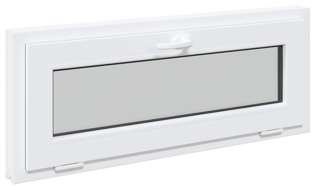 Kellerfenster RISOR 100 x 40 cm PVC und Glas Weiß