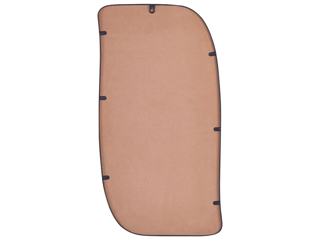 Miroir ovale noir 37x70 cm pour agrandir une pièce étroite en métal