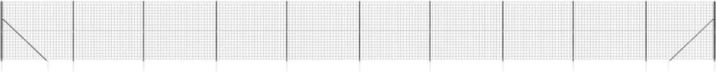 Maschendrahtzaun mit Bodenhülsen Anthrazit 1,6x25 m
