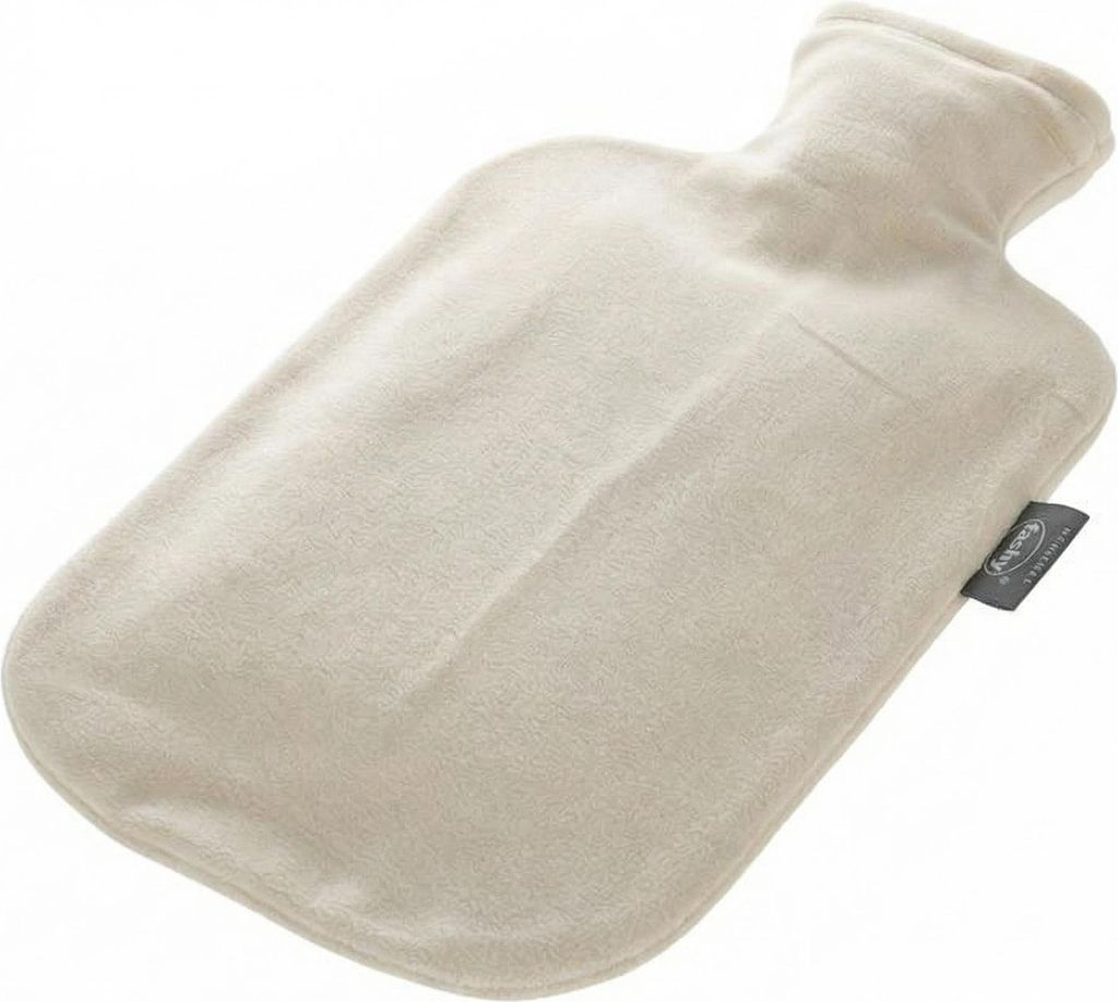 Fashy Wärmflasche 2,0 L mit Flauschbezug Beige Produktbild 