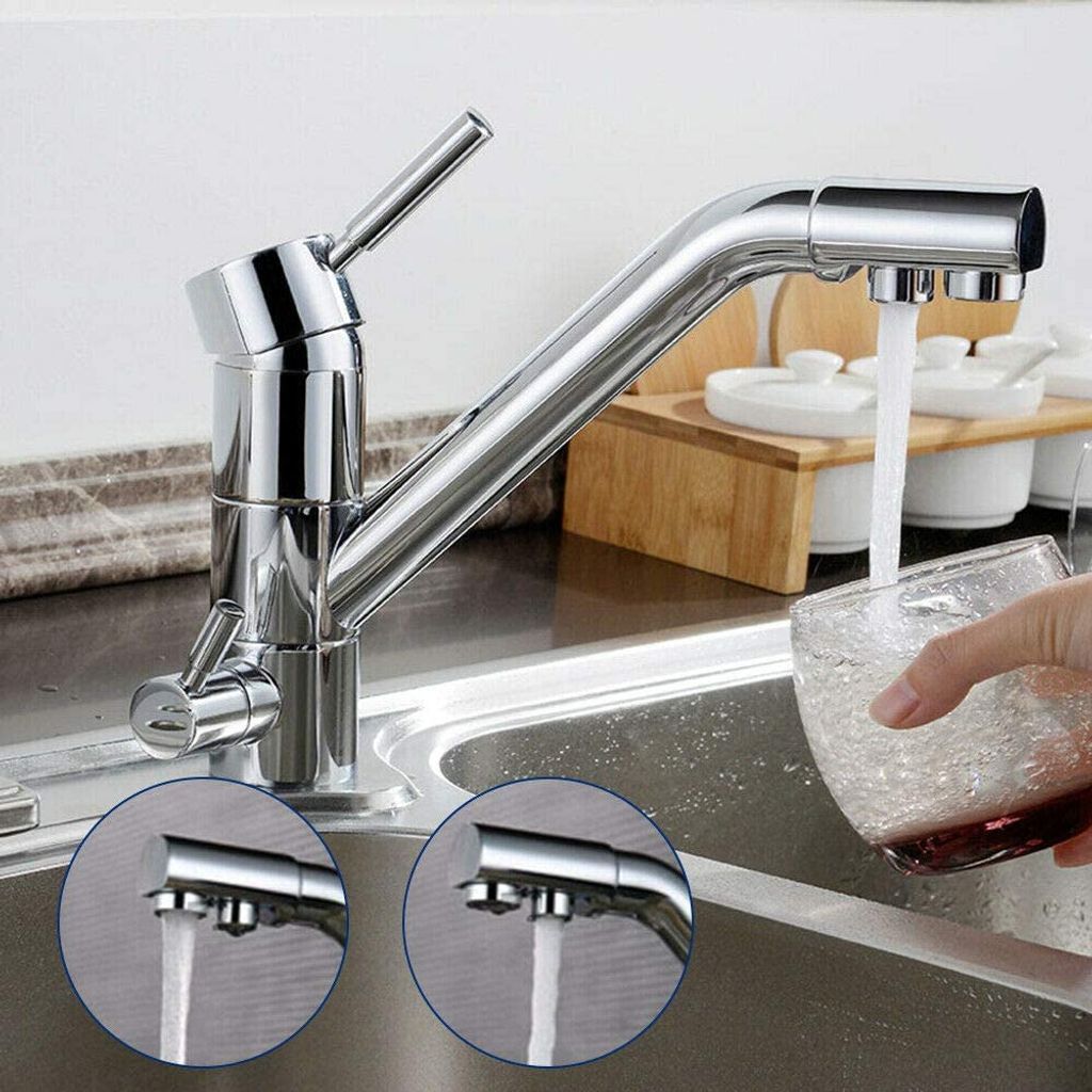 Trinkwasserhahn Gebürstetes Gold – Einhebelmischer Aus Messing Für Küche & Bar