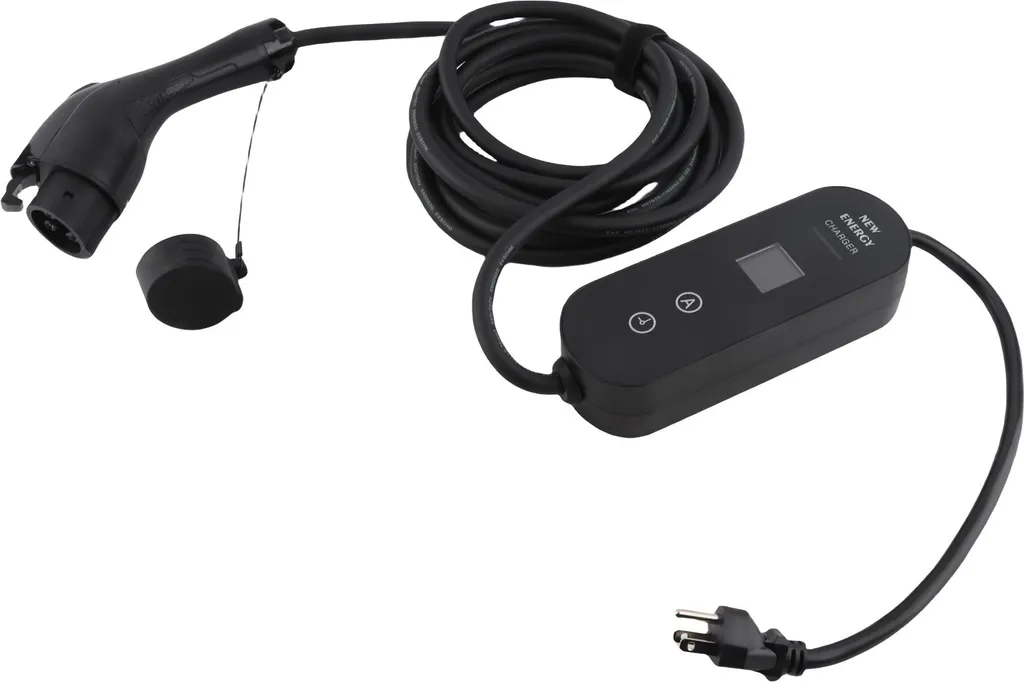 Câble de recharge voiture électrique 16A mobile avec écran de contrôle