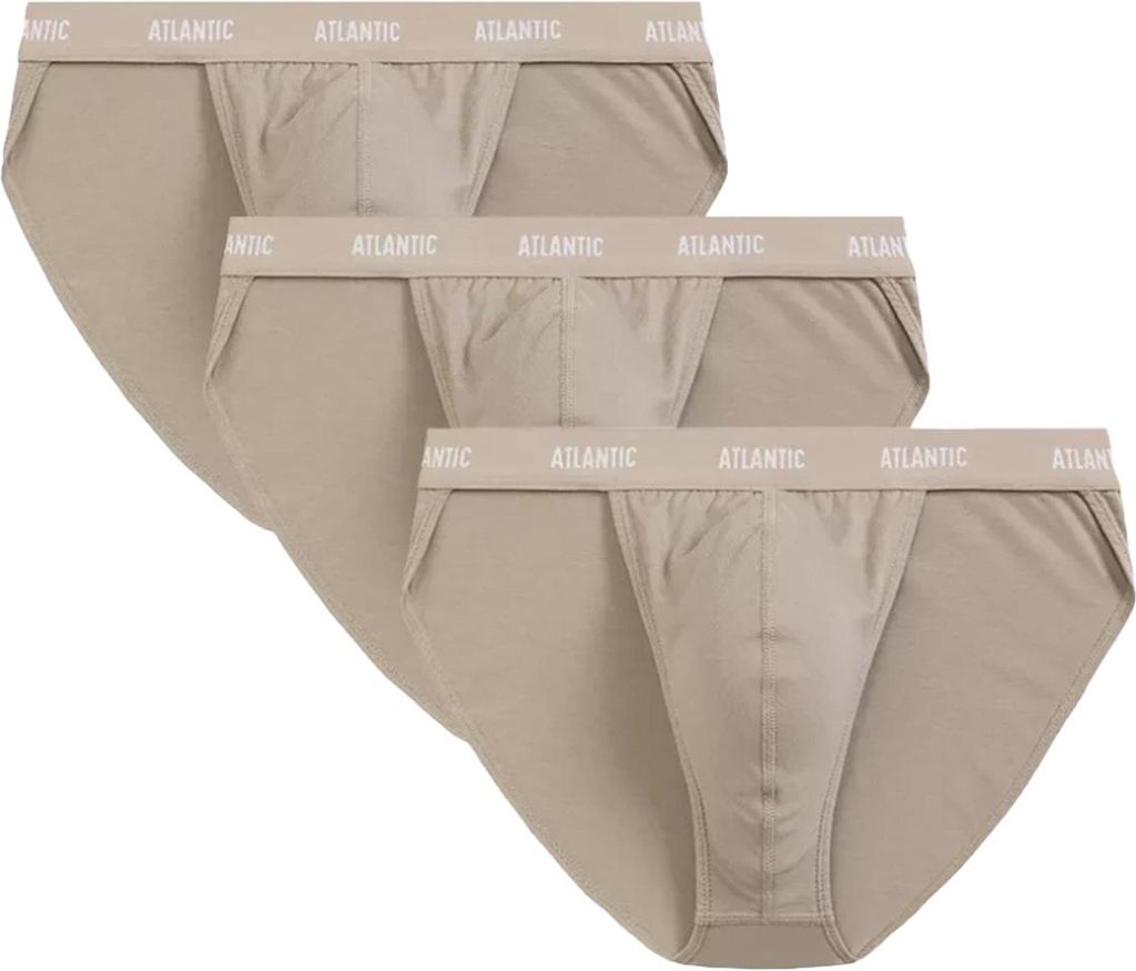 Herren-Slips Atlantic 3BMP-1582 aus 95% Baumwolle in Beige Produktbild 