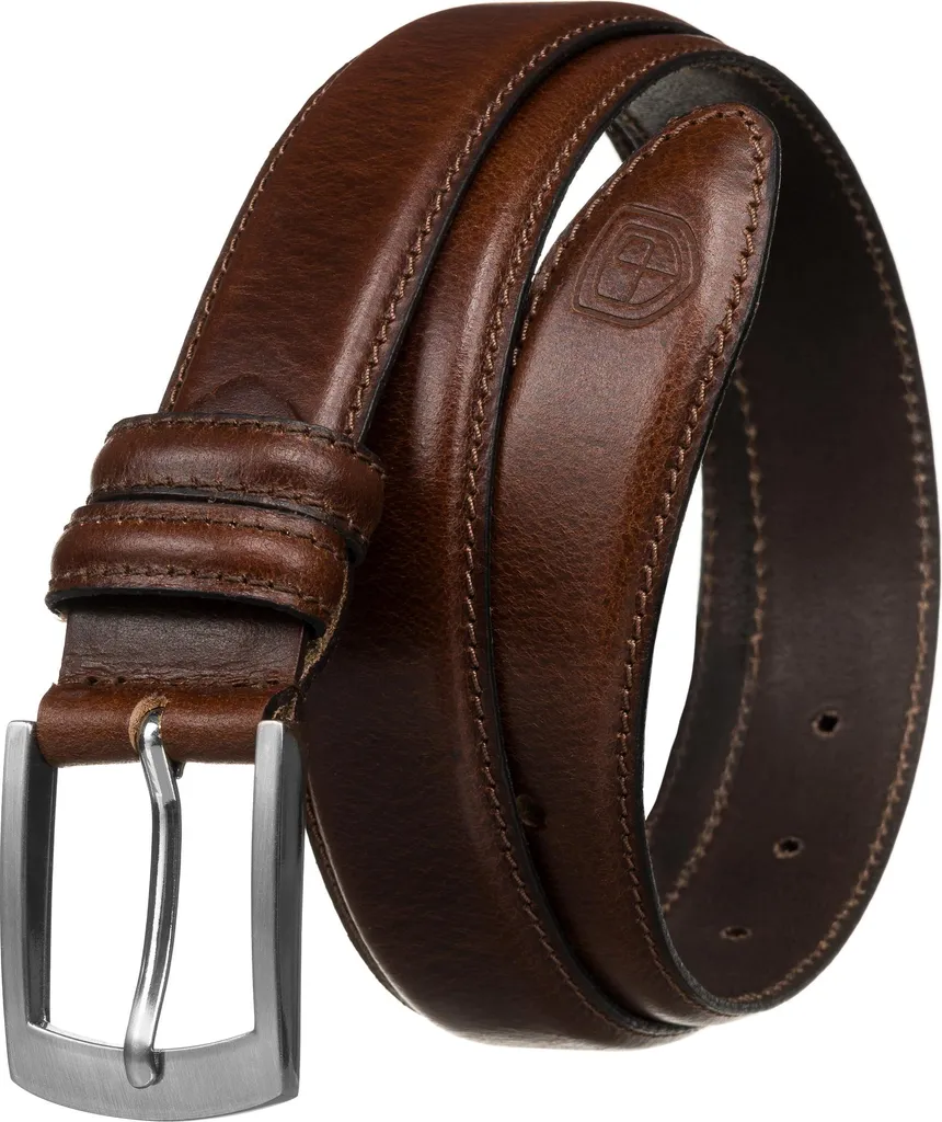 Cintura Marrone PTN LTP-CRU-85-9500: Pelle Vera e Design Stretto per Uomo/Donna