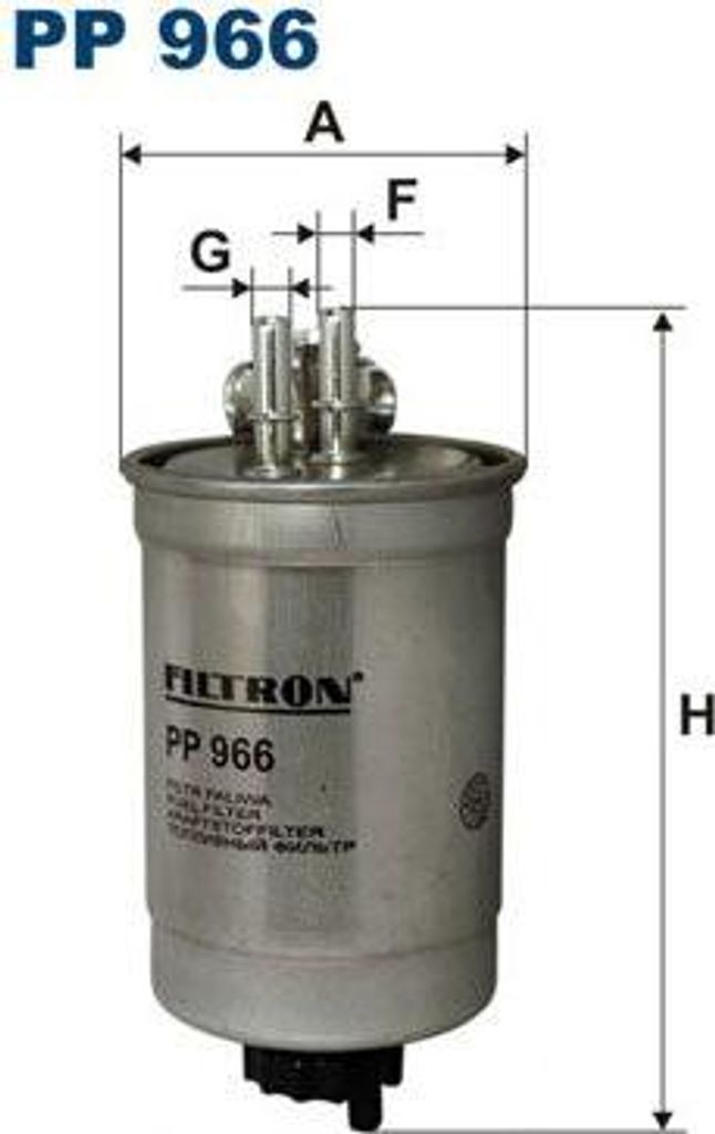 FILTRON PP 966 Kraftstofffilter OE 46531688 kompatibel mit Doblo, Palio, Punto, Strada