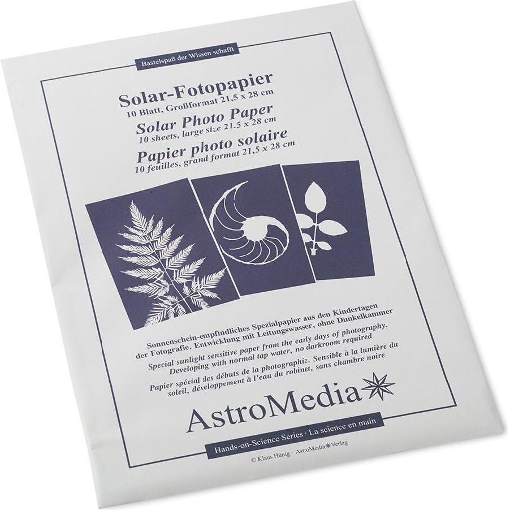 Das Solar-Fotopapier (21,5x28cm), 10 Blatt Produktbild 