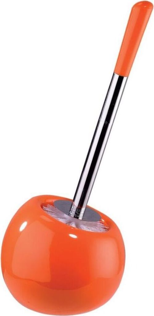 Sanwood Toiletten Bürsten WC Klo Halter Garnitur Keramik Coppa Orange