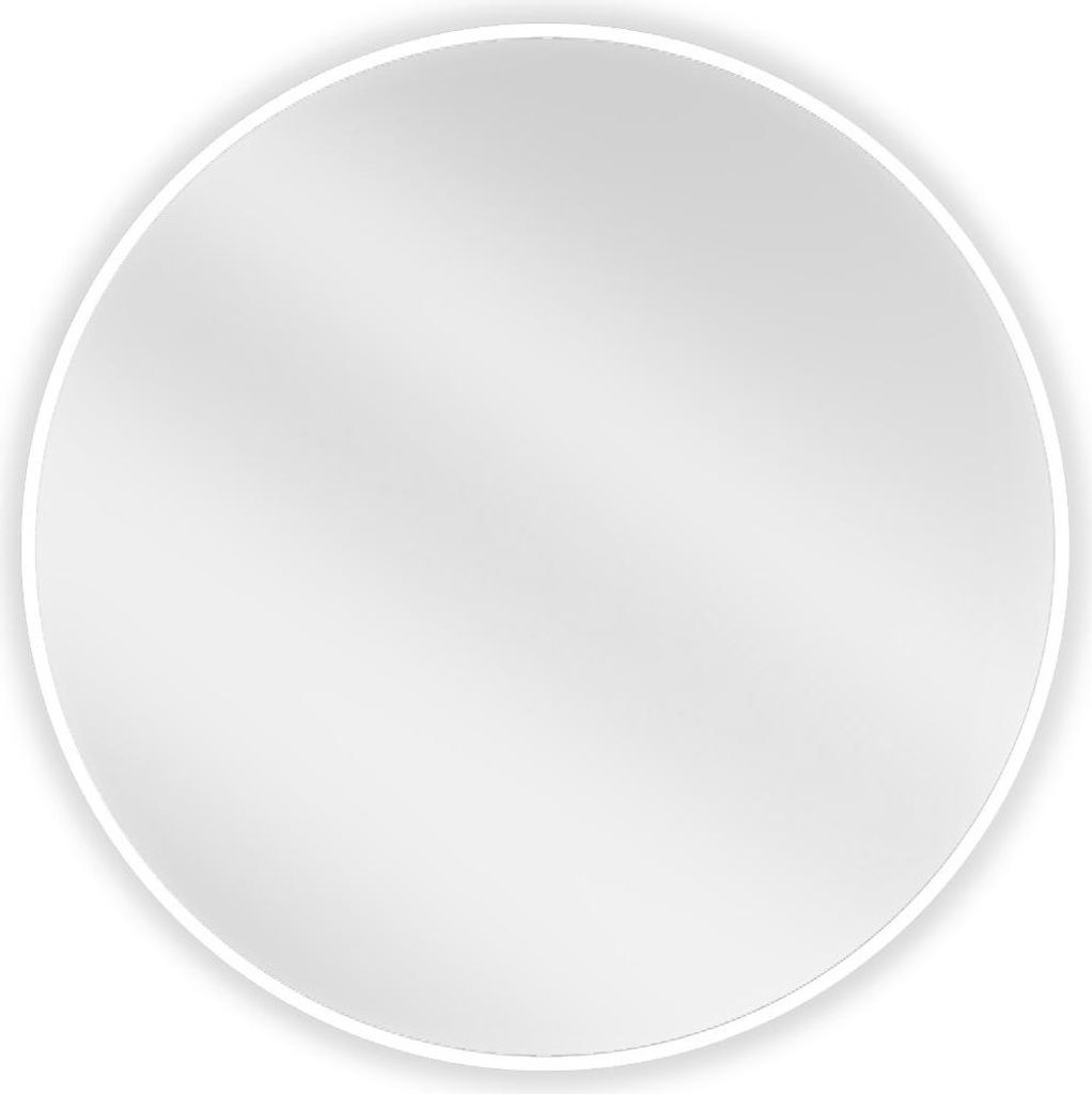 Mexen Loft specchio da bagno rotondo 70 cm, cornice bianca Immagine del prodotto 
